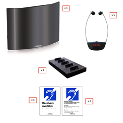AUDIOropa PRO IR-KIT-5L for Large Spaces